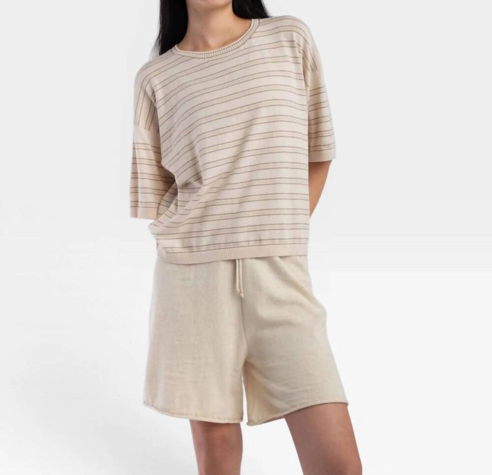 Micaela Greg L Extrafine Knit Tee in Stripe